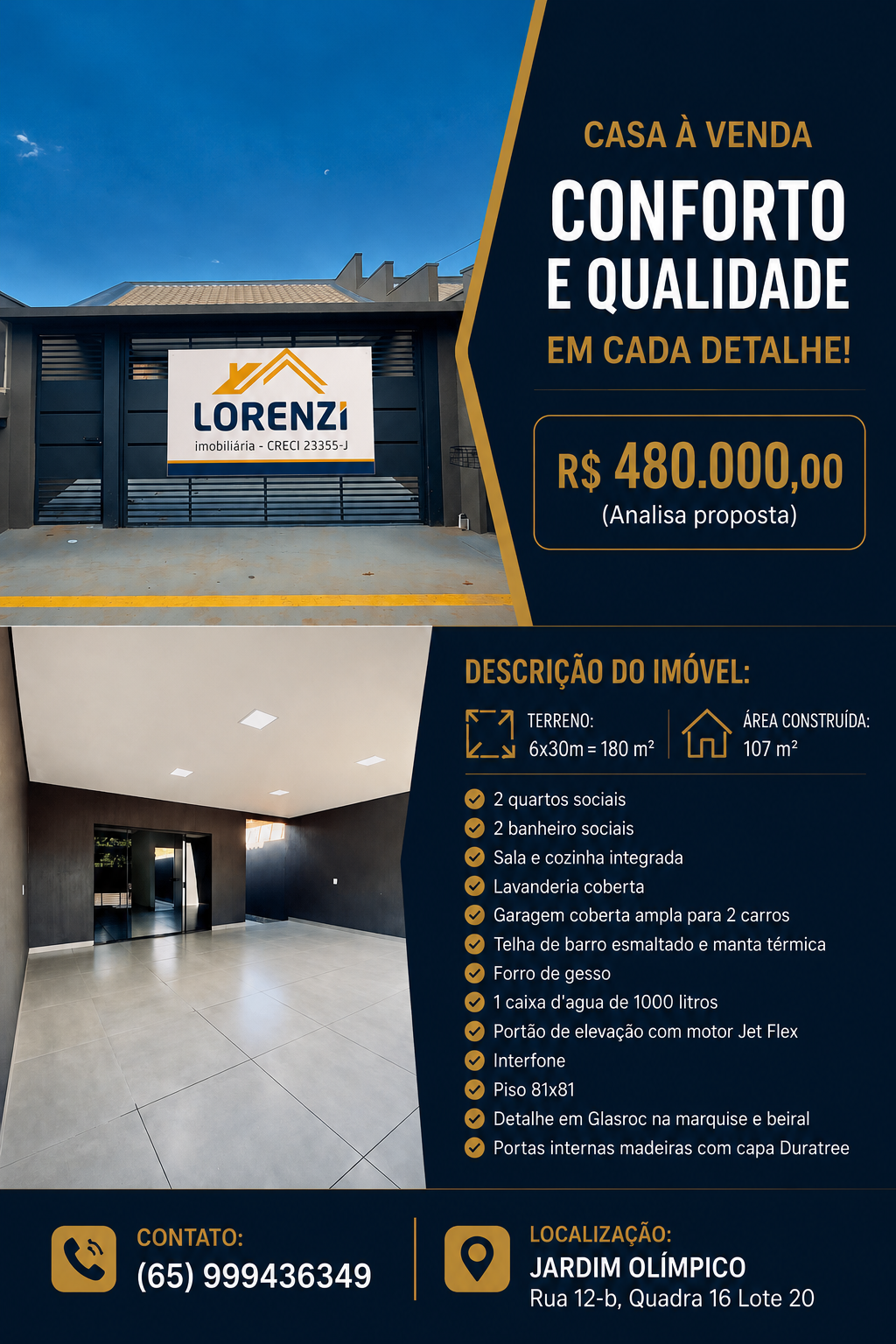 *Imóvel Novo a Venda*