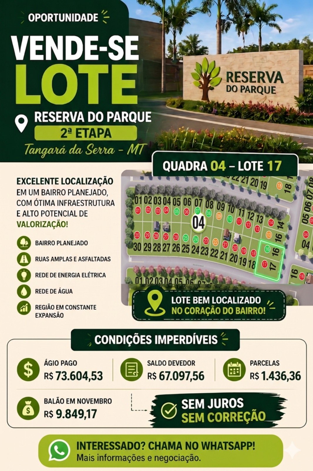 *Somente o Lote 17 *