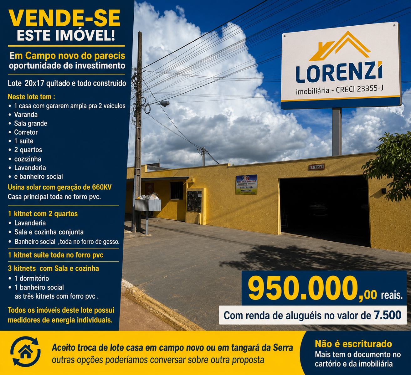 Oportunidade de investimento imperdível.